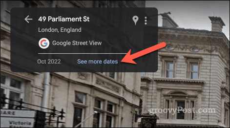 בחירת תמונות ישנות של Street View במפות Google