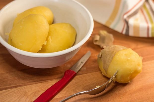 להרזיה עם תפוחי אדמה מבושלים