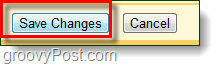 שמור שינויים ב- Gmail