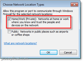 כיצד לבחור באופן ידני רשת לחריג חומת האש של Windows 7 שלך