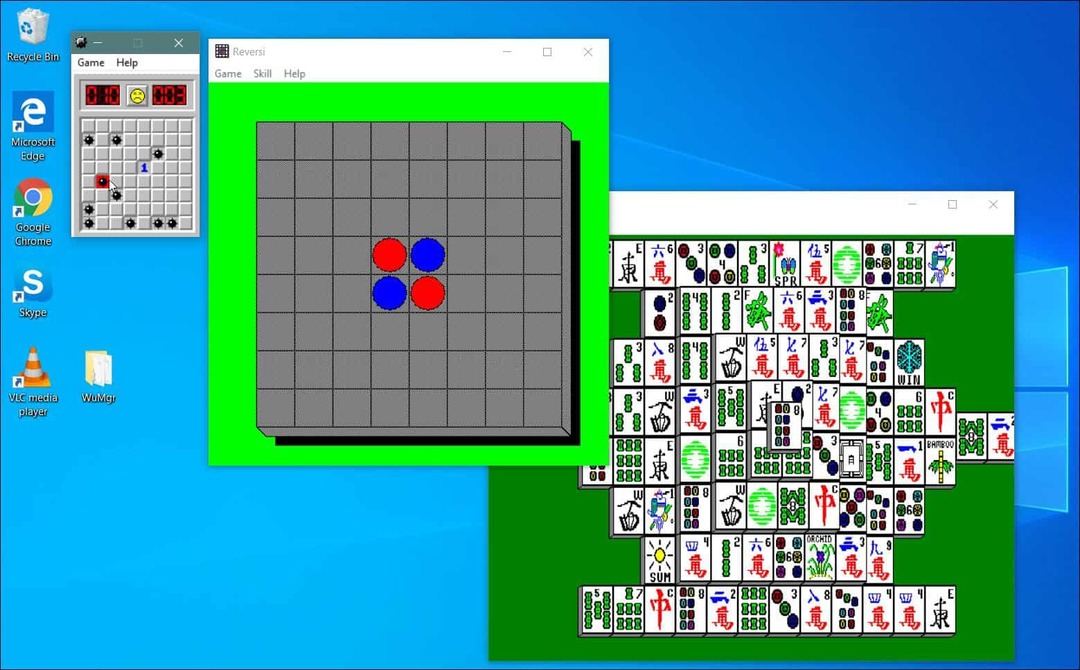 שחק משמר המכרות ומשחקי מיקרוסופט קלאסיים אחרים ב- Windows 10