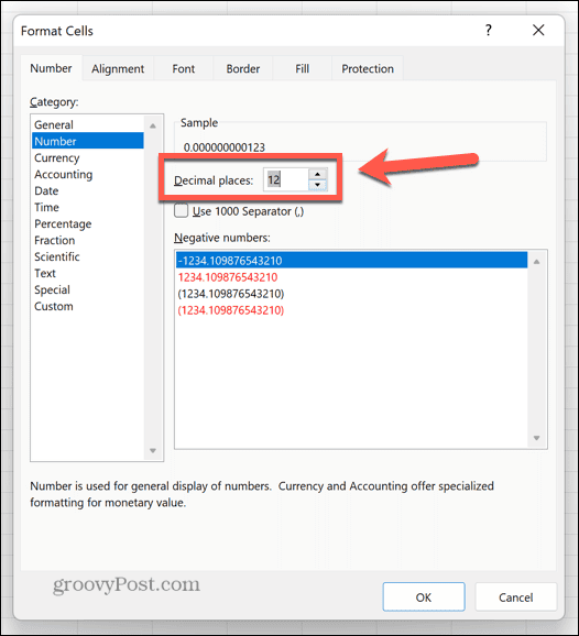 Excel במספר מקומות עשרוניים