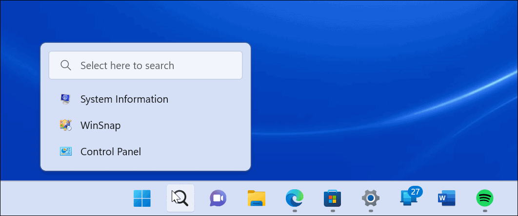 שורת החיפוש של Windows 11 לא עובדת
