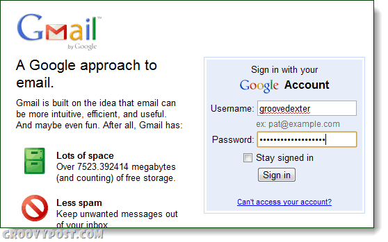 Gmail גישה להתחברות דוא"ל