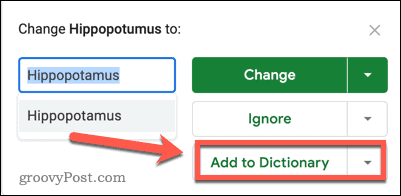 הוסף למילון google sheets