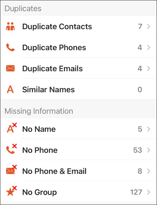 Contacts Pro מחק אנשי קשר כפולים באייפון