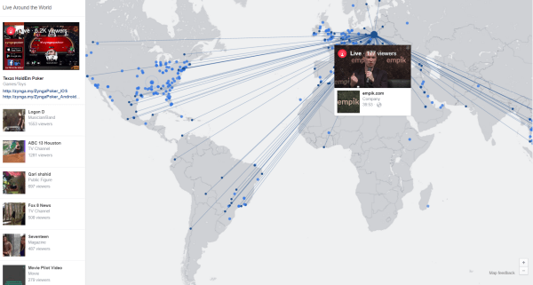 מפה אינטראקטיבית חיה בפייסבוק