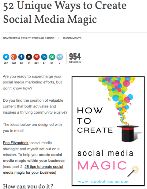 52 דרכים ייחודיות ליצירת קסם ברשתות החברתיות