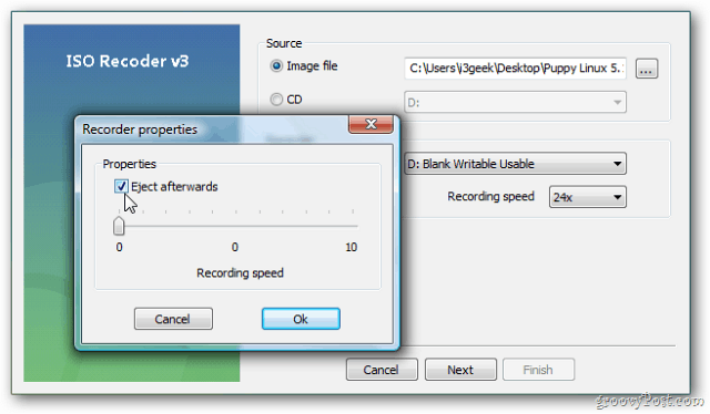 Windows Vista ו- XP: צריבת תמונת ISO לדיסק