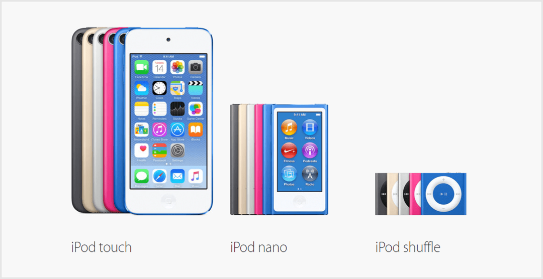 ה- Apple iPod Lineup החדש הוכרז היום