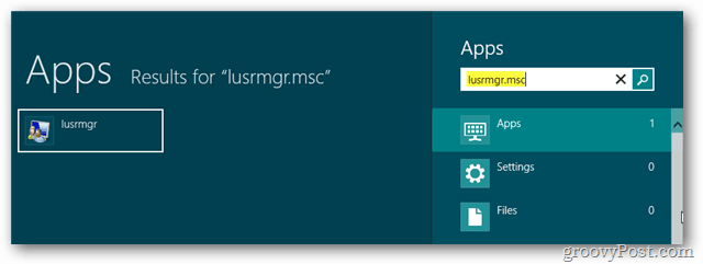 Windows 8: הפעל חשבון מנהל מערכת מובנה