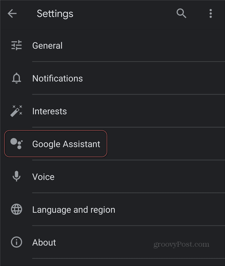 Google Assistant Google Keep הגדרות GA