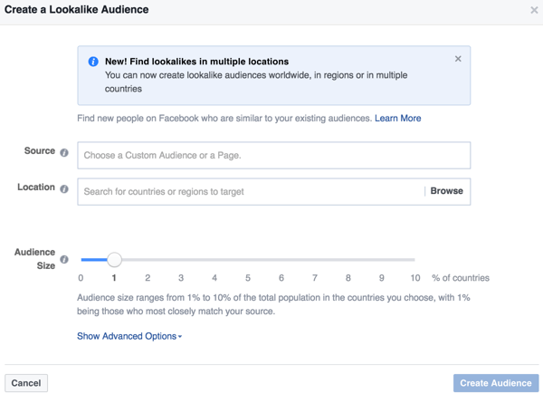 מנהל מודעות פייסבוק מאפשר לך ליצור קהל דומה שדומה לקהל שכבר התקשר עם העסק שלך.