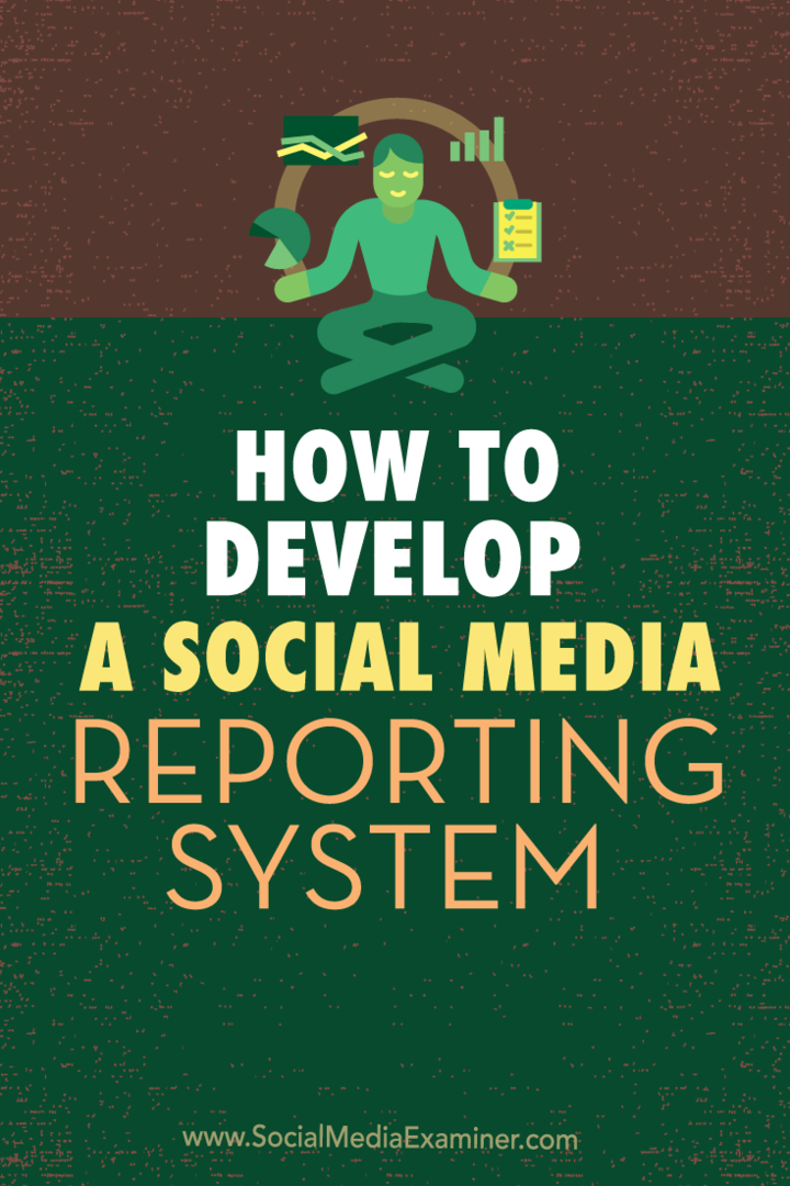 כיצד לפתח מערכת דיווח על מדיה חברתית: בוחן מדיה חברתית