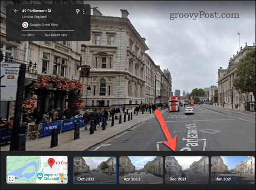 בחירת תמונות Street View ישנות יותר במפות Google