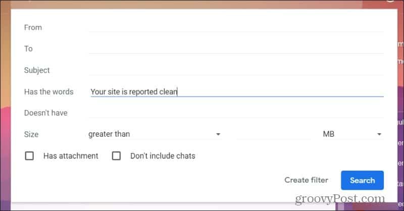 הגדרת כניסות לסינון Gmail