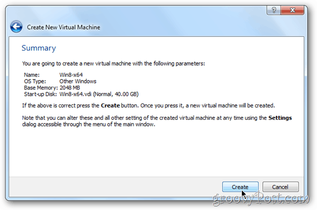 סיכום VirtualBox Vm windows 8