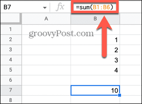 google sheets ללא הפניה מעגלית