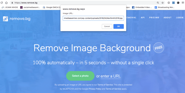 remove.bg משתמש ב- AI כדי להסיר רקעים מתמונות באופן אוטומטי.