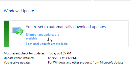 תקן את Windows Update תלוי או מאט ב- Windows 7