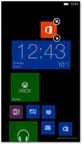 Windows Phone 8 התאמה אישית של אריחים 5