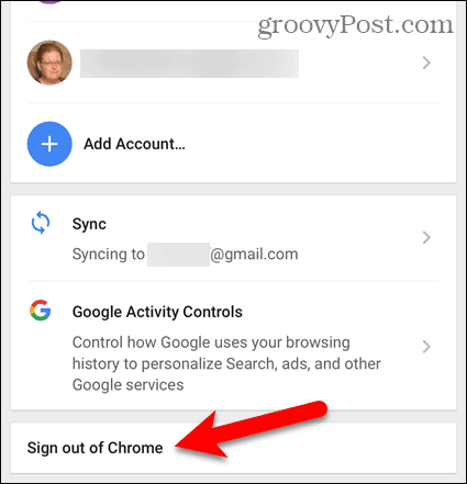 הקש על יציאה מ- Chrome ב- iOS