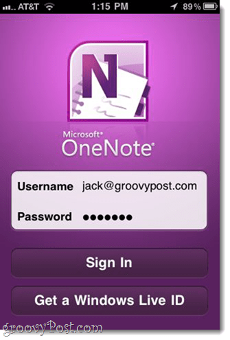 OneNote ל- iPhone (חינם ממיקרוסופט)