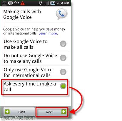 העדפת שימוש ב- Google Voice ב- Android Mobile