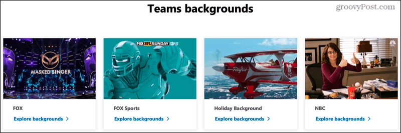 אתר רקע של Microsoft Teams
