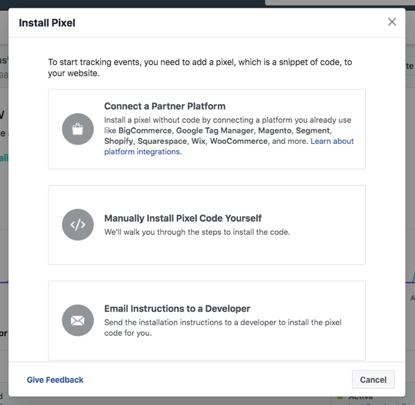 התקן את הפיקסל של פייסבוק כדי לעקוב אחר פעילות הקהל ותוצאות המודעות בערוצי השיווק שלך.