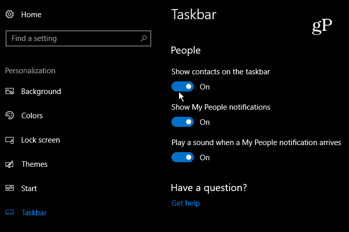 8 הגדרות- Taksbar-windows-10