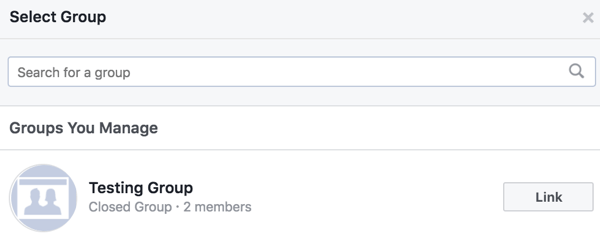 קשר את קבוצת הפייסבוק שלך לקבוצות אחרות.