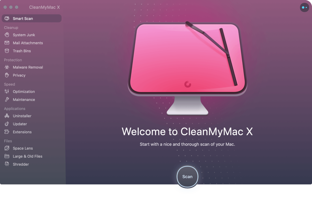 CleanMyMac X קדמי