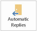 כפתור התשובות האוטומטיות של Outlook כפתור התשובות האוטומטיות של Outlook