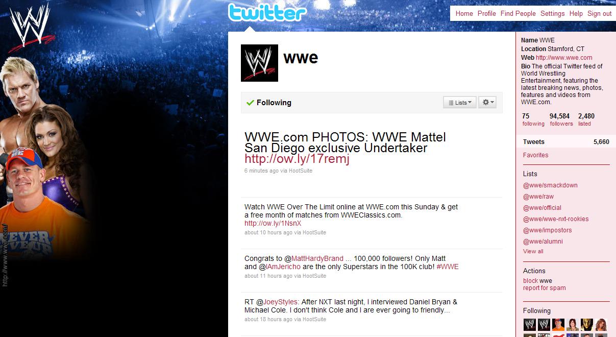 תקשורת מדיה חברתית: WWE Headlocks מדיה חברתית: בוחן מדיה חברתית