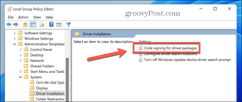 חתימת קוד של Windows 11 עבור חבילות מנהלי התקן