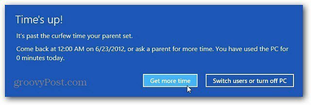 הגדר בקרת הורים עבור Windows 8