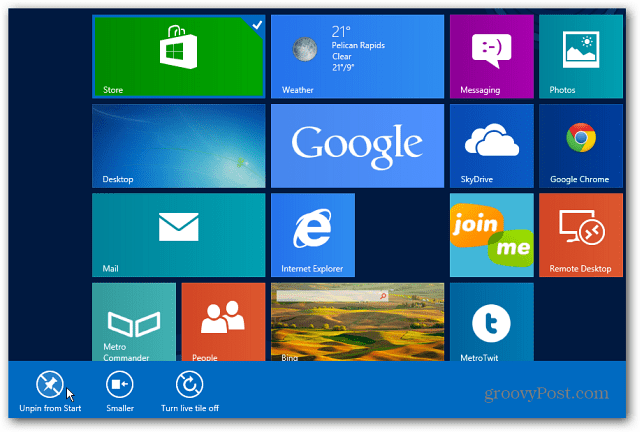 כיצד לכבות את החנות ב- Windows 8