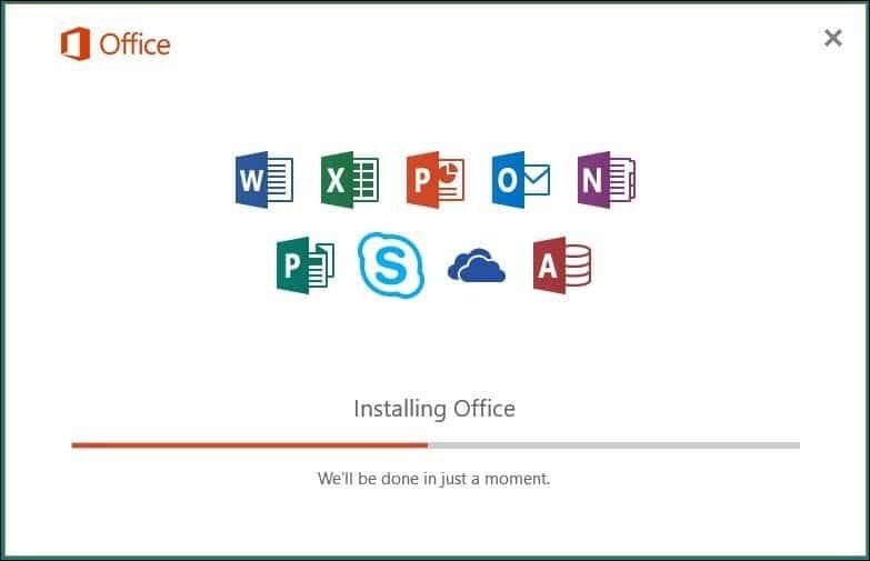 התקנת Office 365