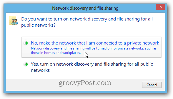 גילוי רשת ושיתוף קבצים