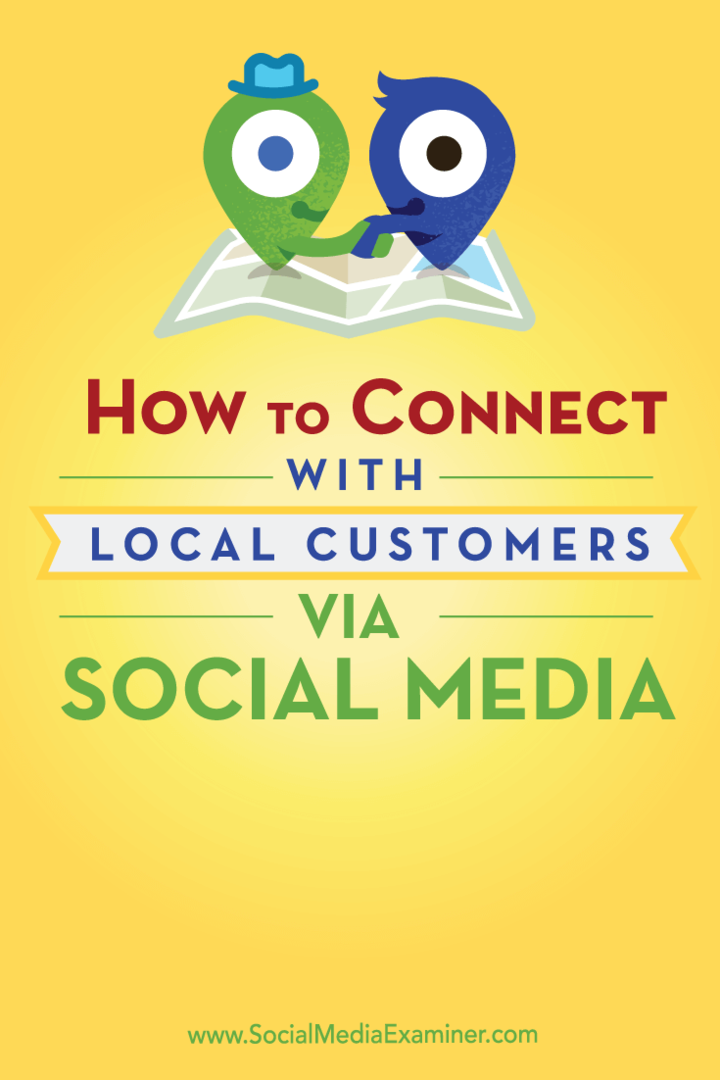 ליצור קשר עם לקוחות מקומיים ברשתות המדיה החברתית המובילות