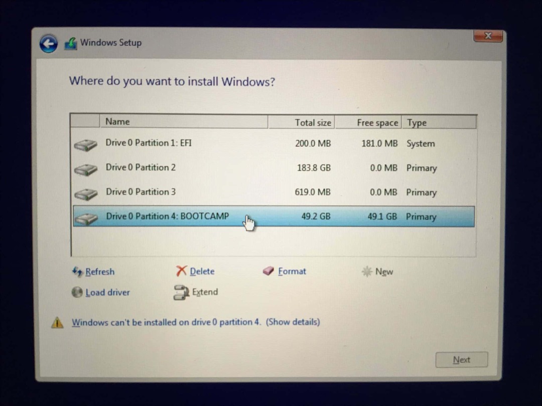 התקנת Windows 6a