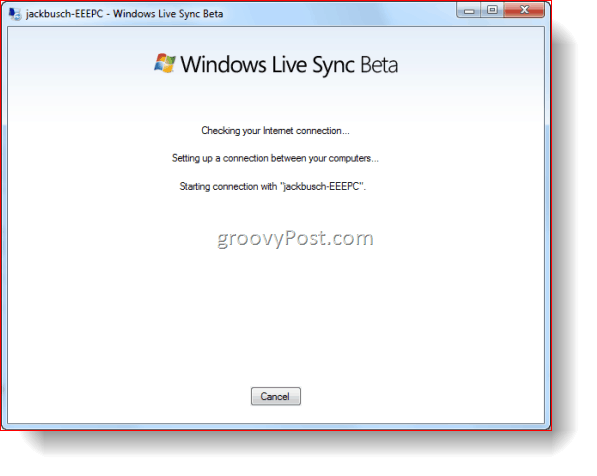 גרסת בטא של Windows Live Sync