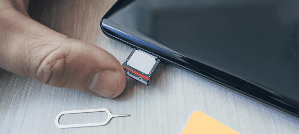 כיצד לפתוח את חריץ כרטיס ה-SIM באייפון ובאנדרואיד