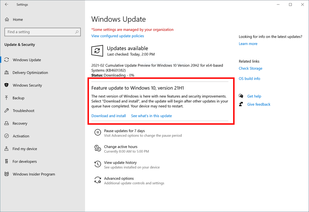 מיקרוסופט מכריזה רשמית על Windows 10 21H1