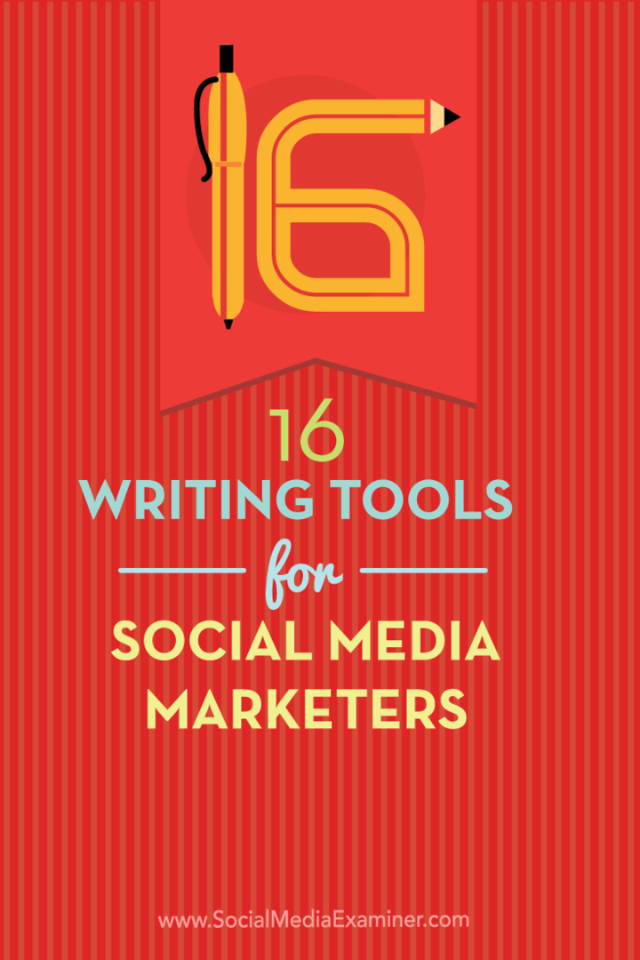 16 כלי כתיבה למשווקים ברשתות חברתיות: בוחן מדיה חברתית