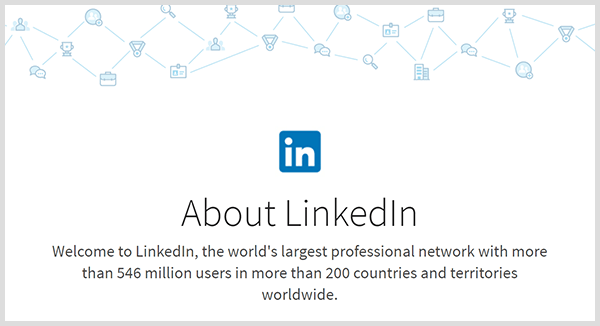 הסטטיסטיקה של LinkedIn מציינת כי הפלטפורמה כוללת מיליוני חברים והישג יד עולמי.