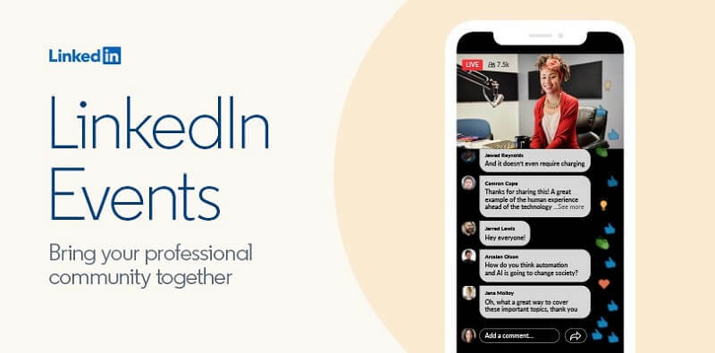 כלי אירועים וירטואליים חדש של לינקדאין המאפשר לאנשים ליצור ולשדר אירועי וידאו באמצעות הפלטפורמה שלו.
