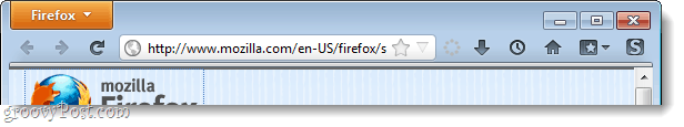 סרגל הכרטיסיות של Firefox 4 מוסתר