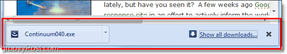 הורדות של Chrome